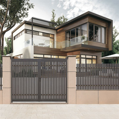 Heavy Duty Driveway 6063 T5 Aluminium Fence Gate Custom