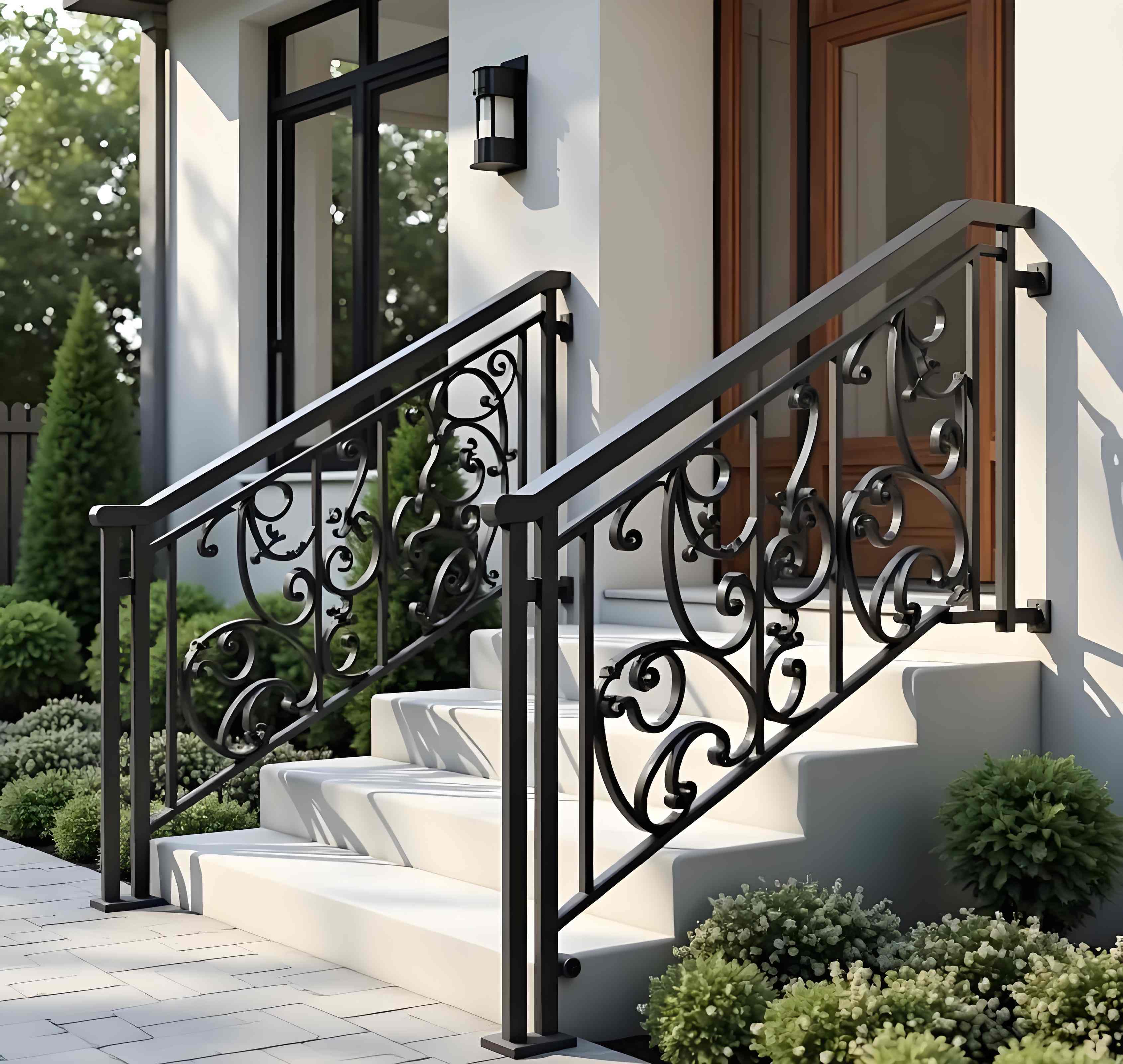Iron Modeling Stair Handrail