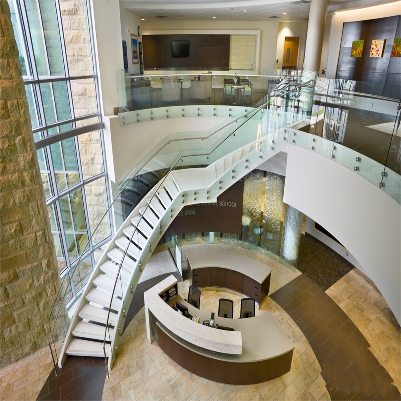 Stainless steel Glass Stair Railing