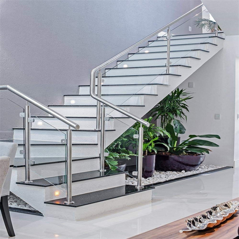 Stainless steel Glass Stair Railing