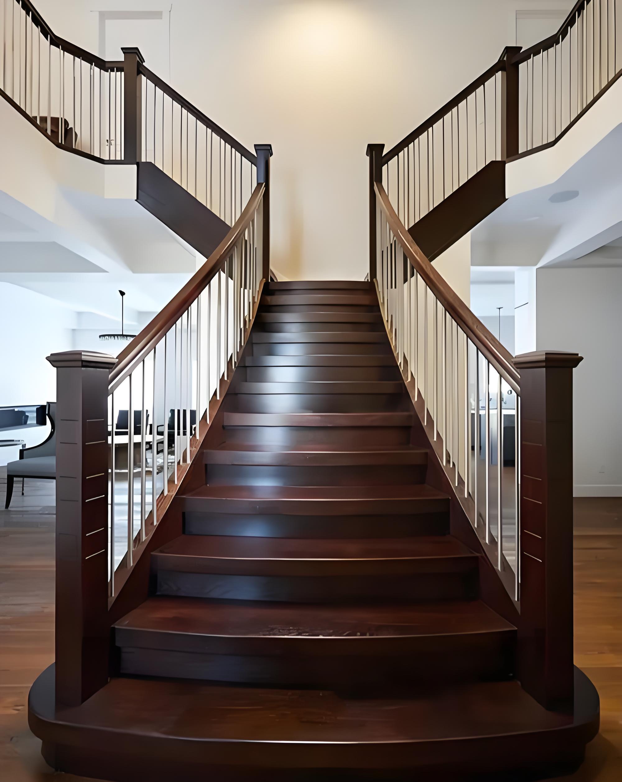 Wooden Stair Railing