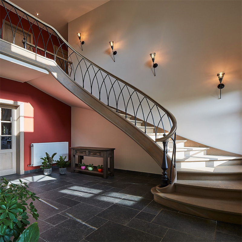 Wooden Handrail Stair Railing
